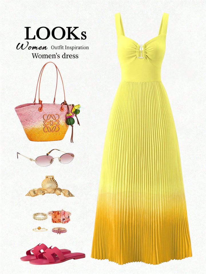 Rochie maxi SHEIN, galben