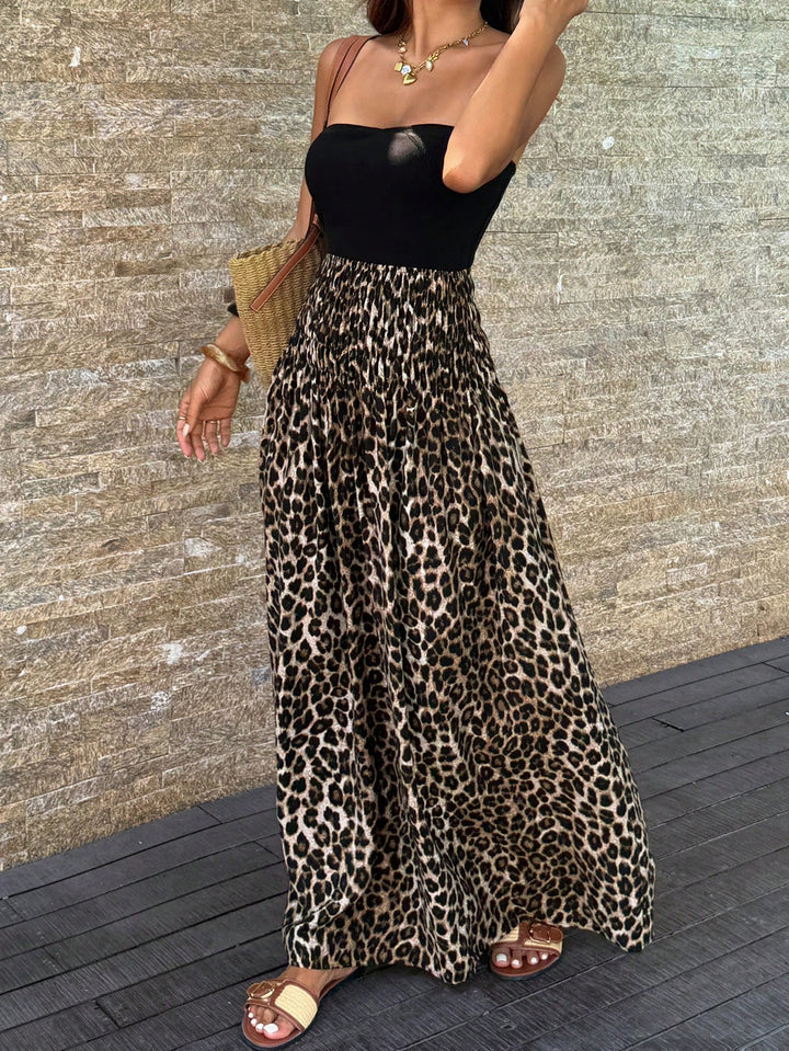 Rochie midi SHEIN, animal print