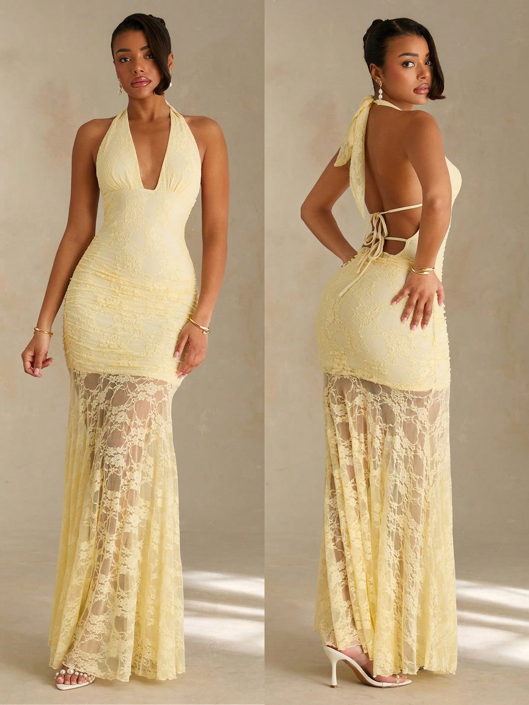 Rochie maxi SHEIN, galben