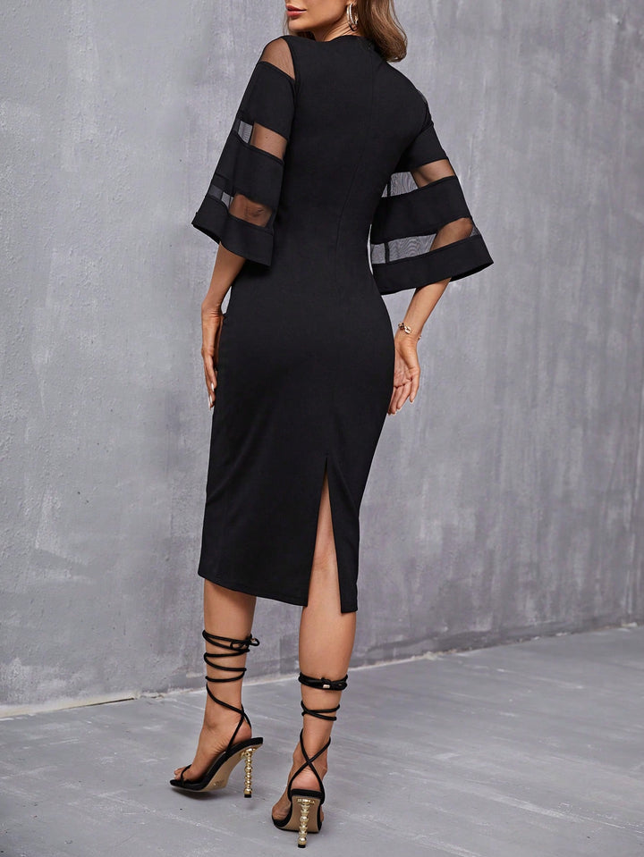 Rochie midi SHEIN, negru