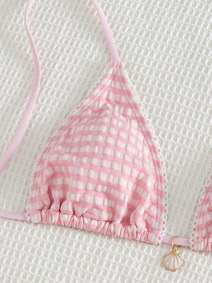 Set bikini SHEIN, roz