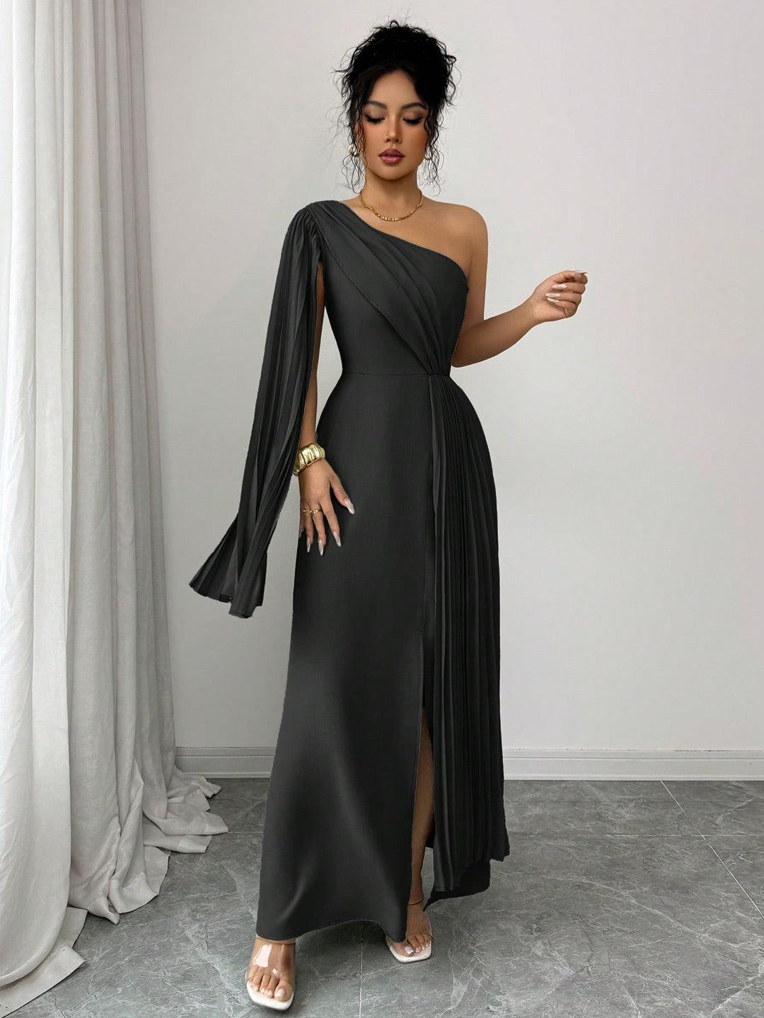 Rochie maxi SHEIN, negru