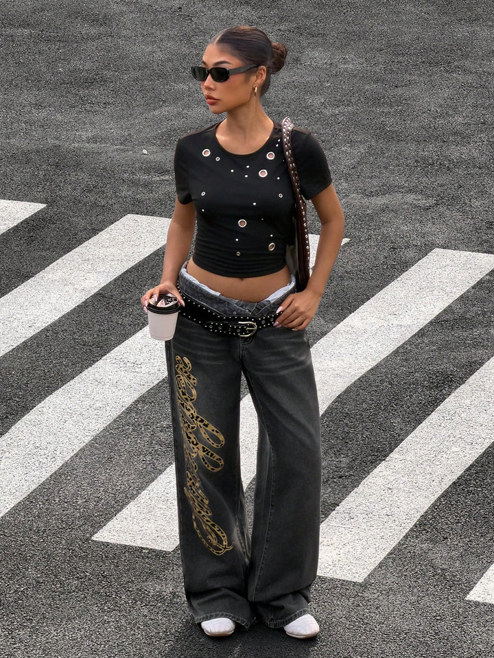 Jeans SHEIN, gri