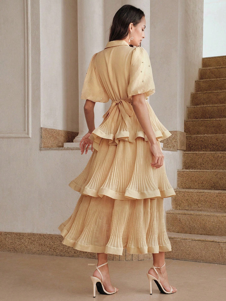 Rochie maxi SHEIN, kaki
