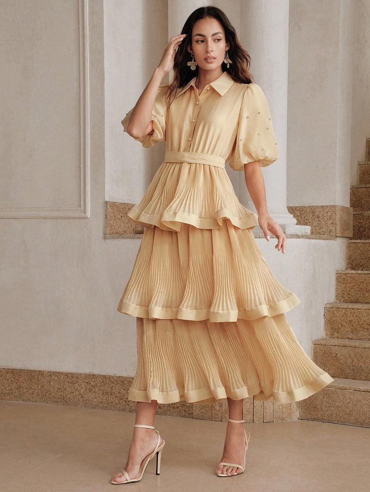 Rochie maxi SHEIN, kaki