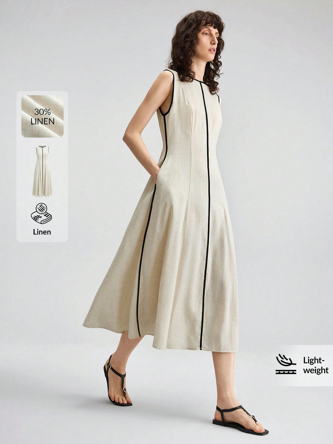 Rochie midi SHEIN, mix culori