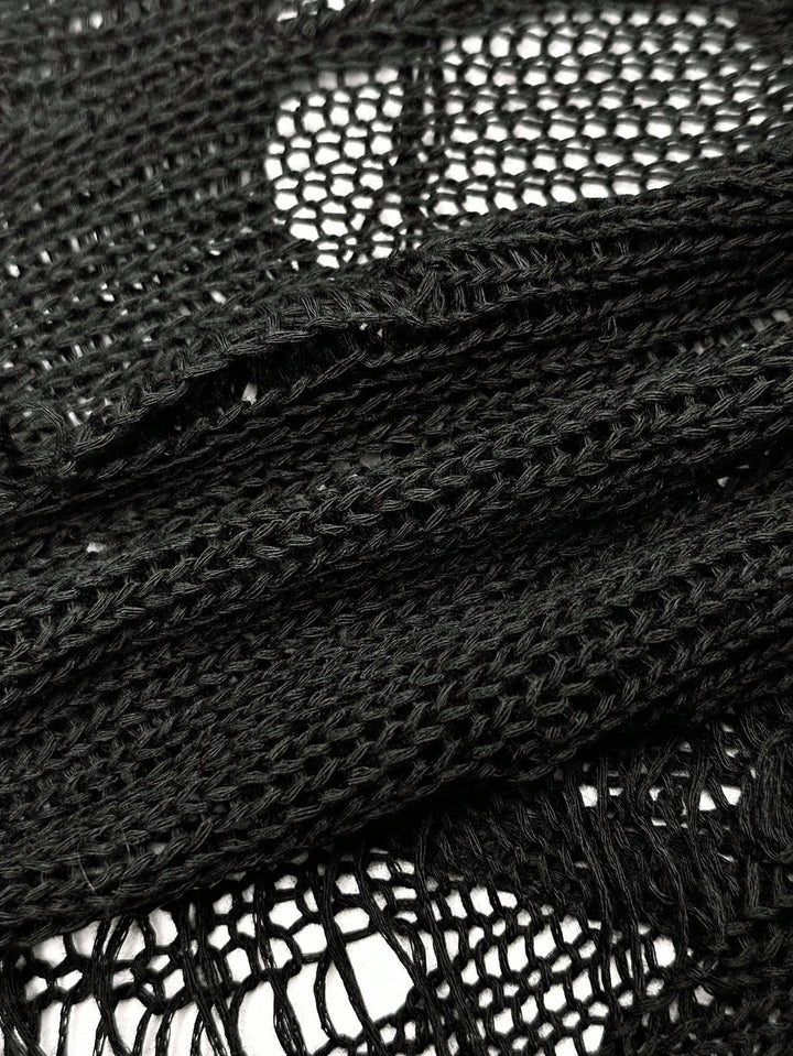 Top tricot fără mâneci SHEIN, negru