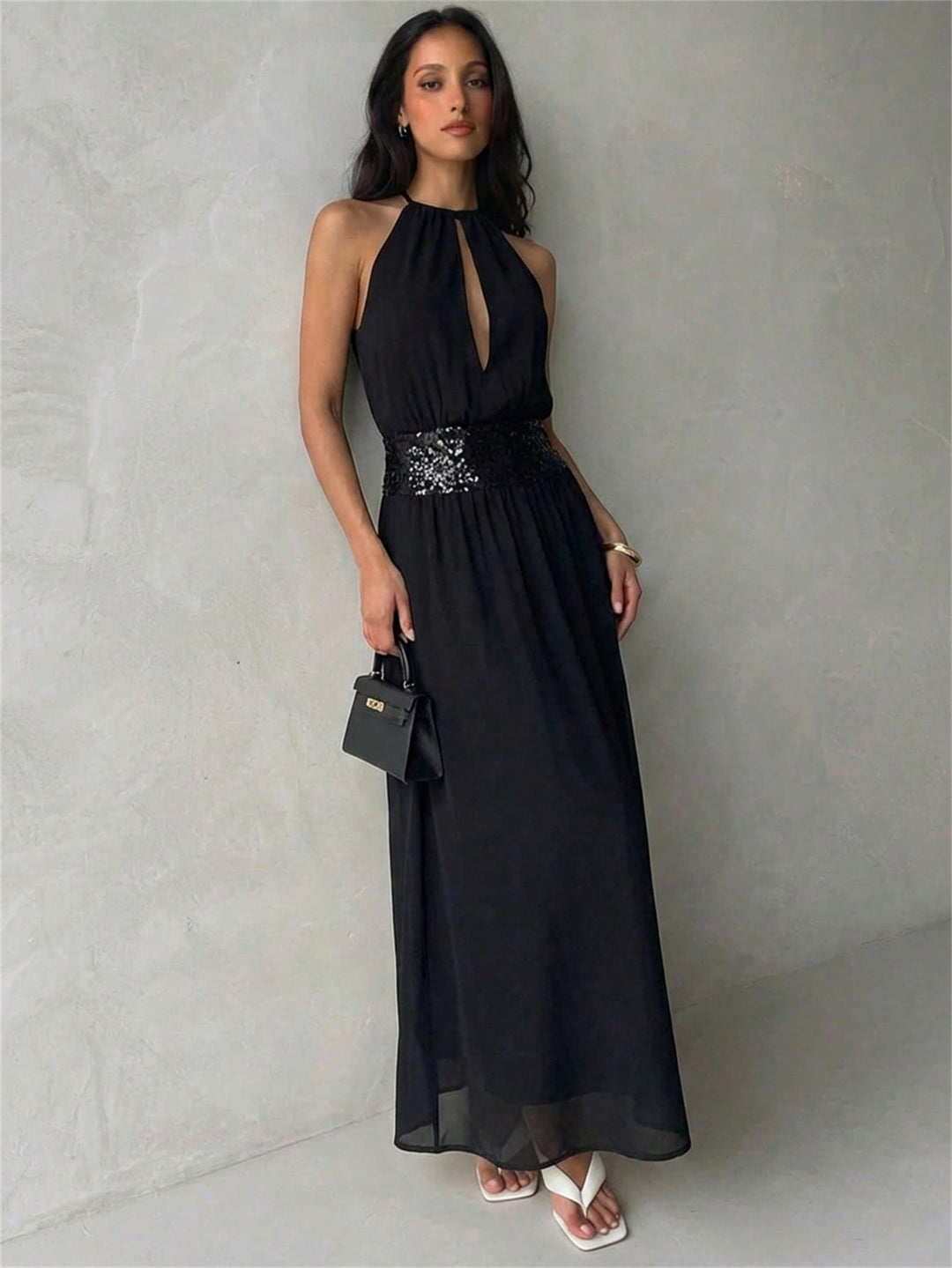 Rochie midi SHEIN, negru