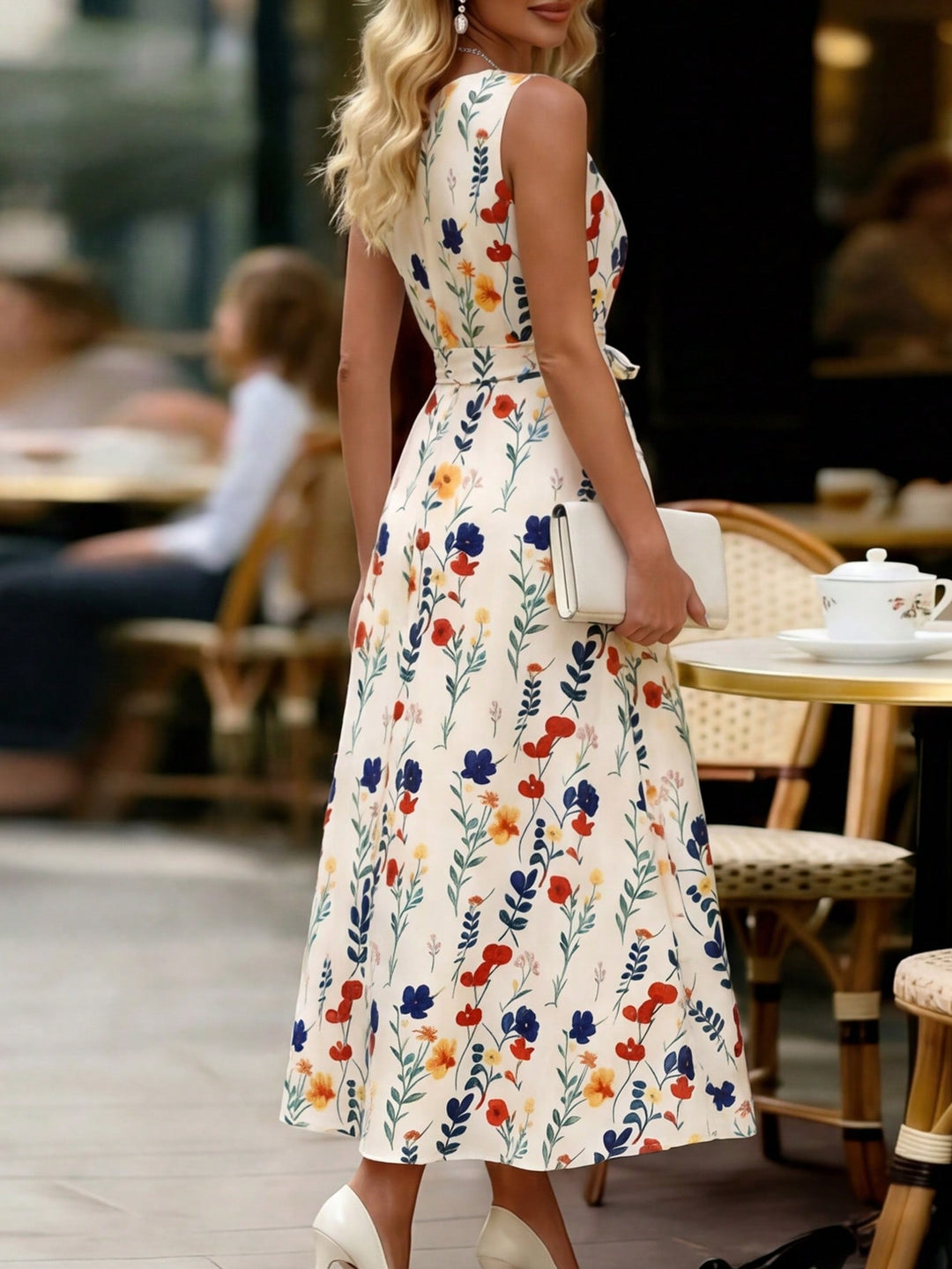 Rochie midi SHEIN, portocaliu