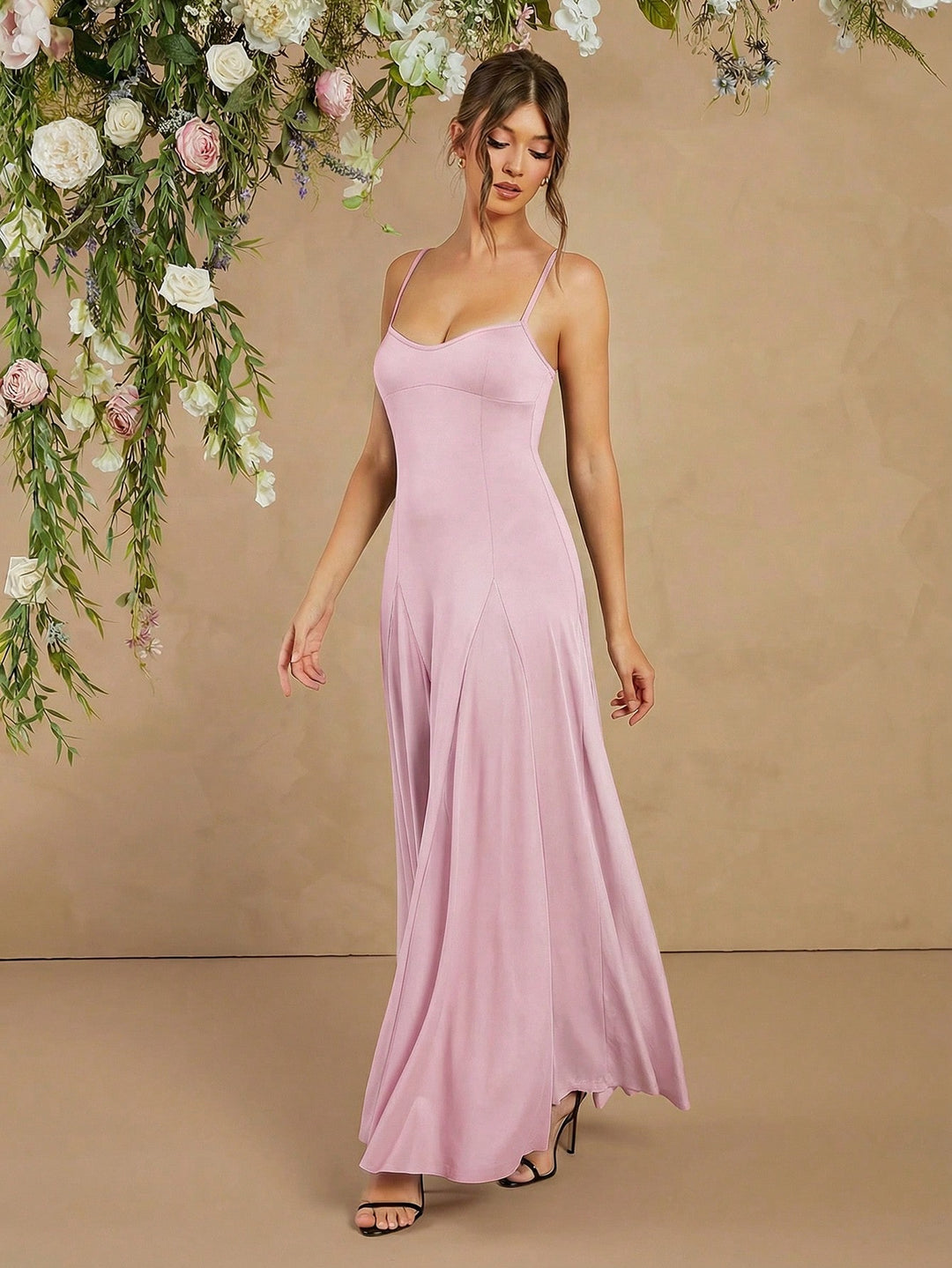Rochie maxi SHEIN, roz