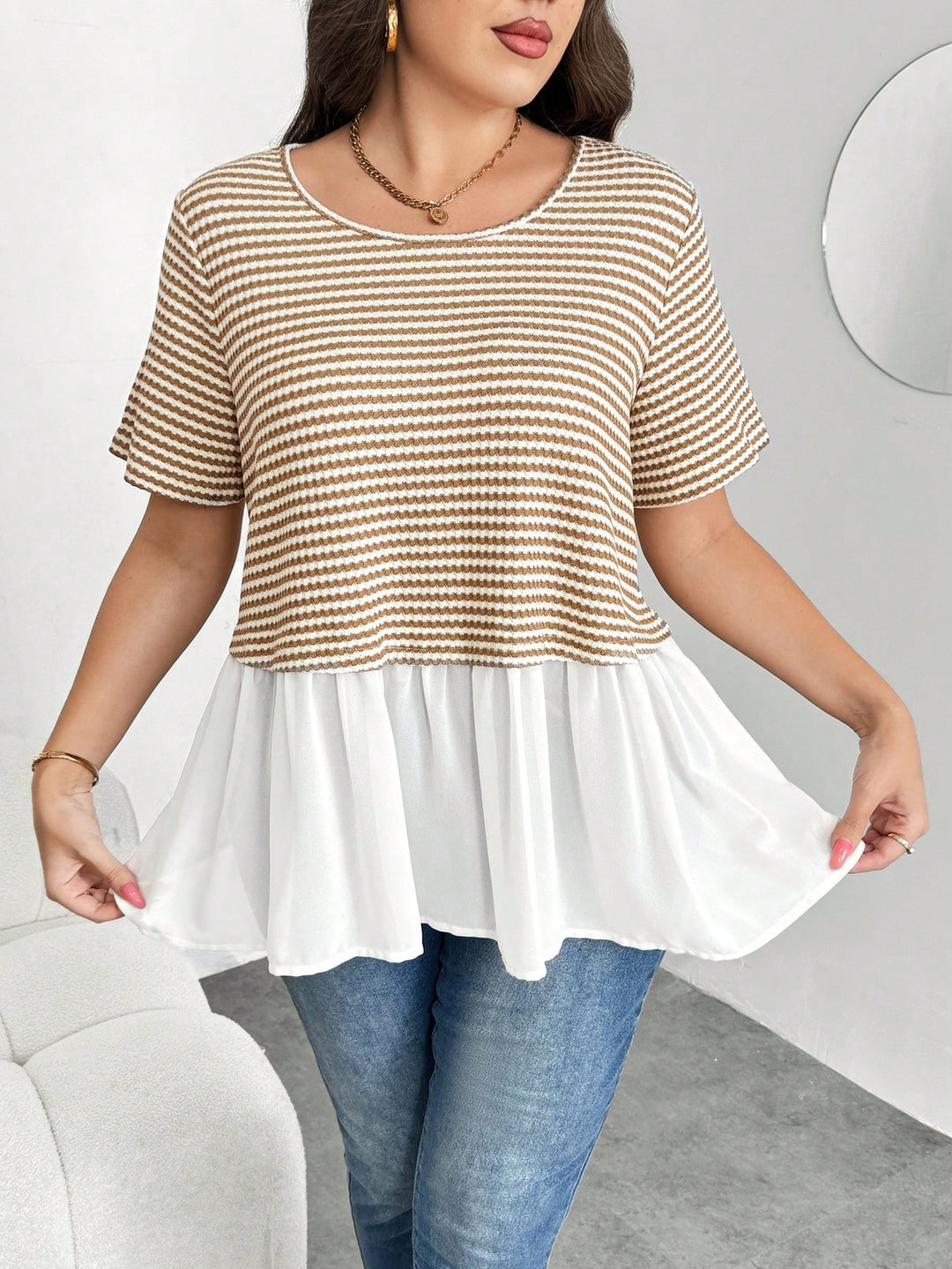Tricou SHEIN, portocaliu