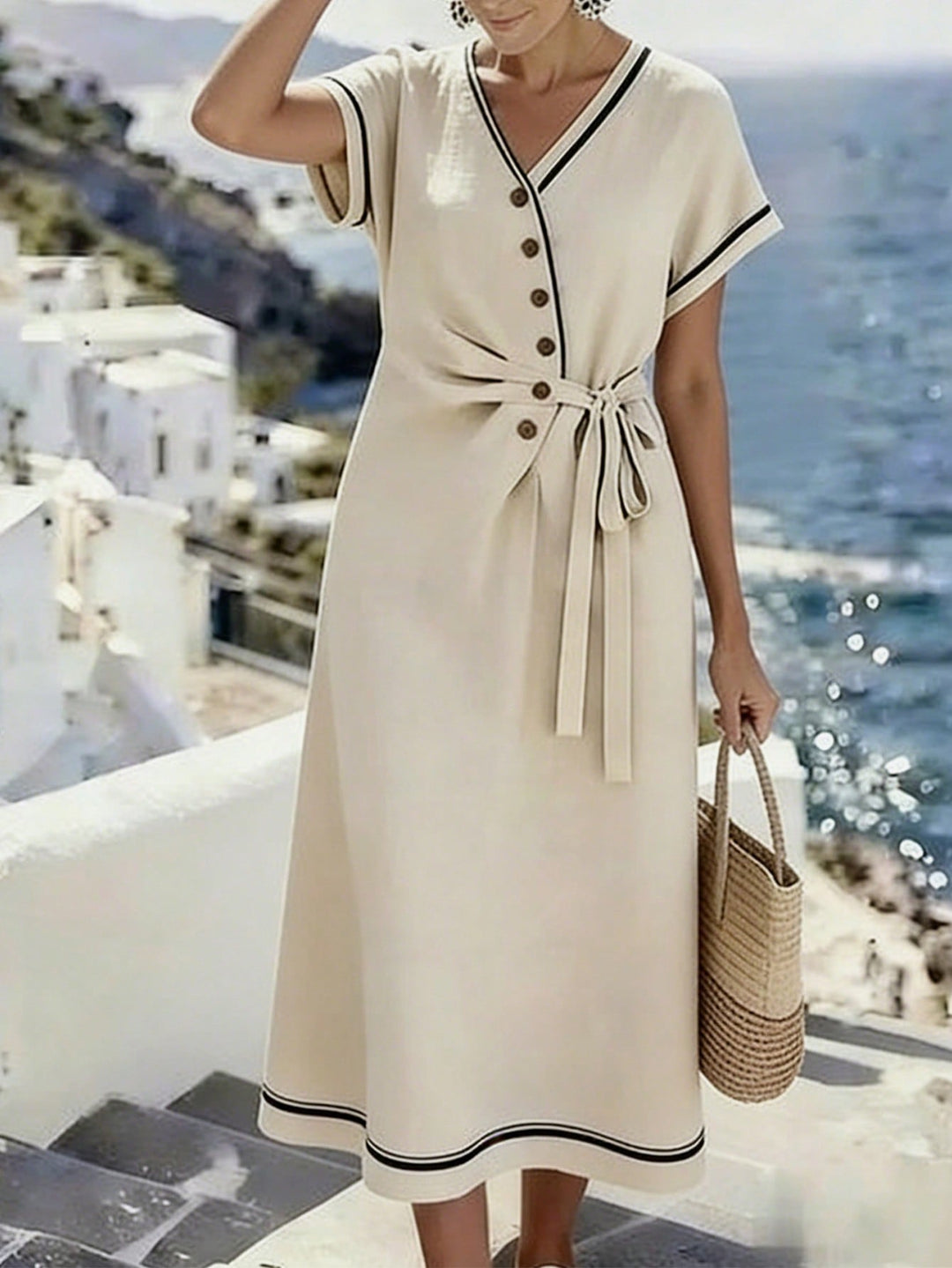 Rochie maxi SHEIN, bej