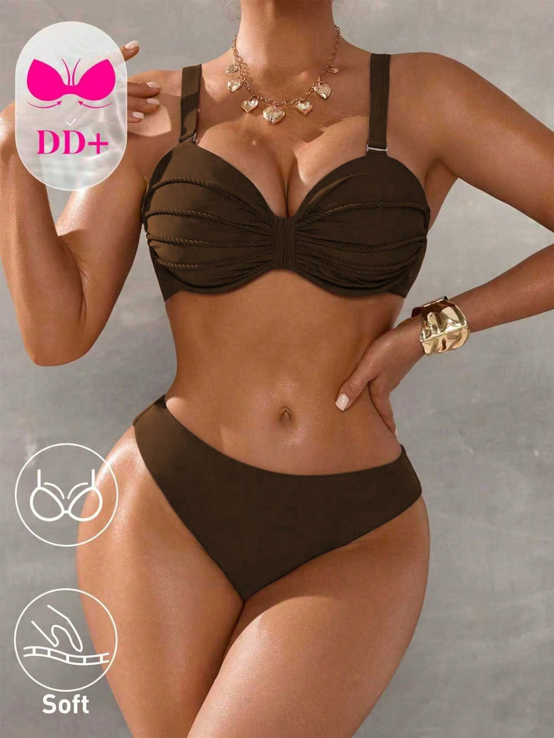 Set bikini SHEIN, maro
