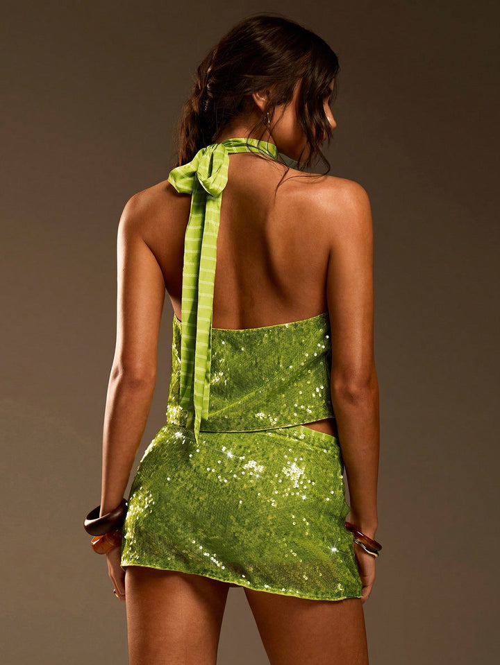 Top SHEIN, verde