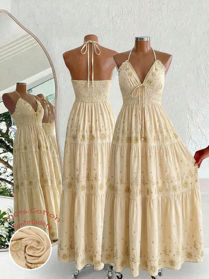 Rochie maxi SHEIN, portocaliu
