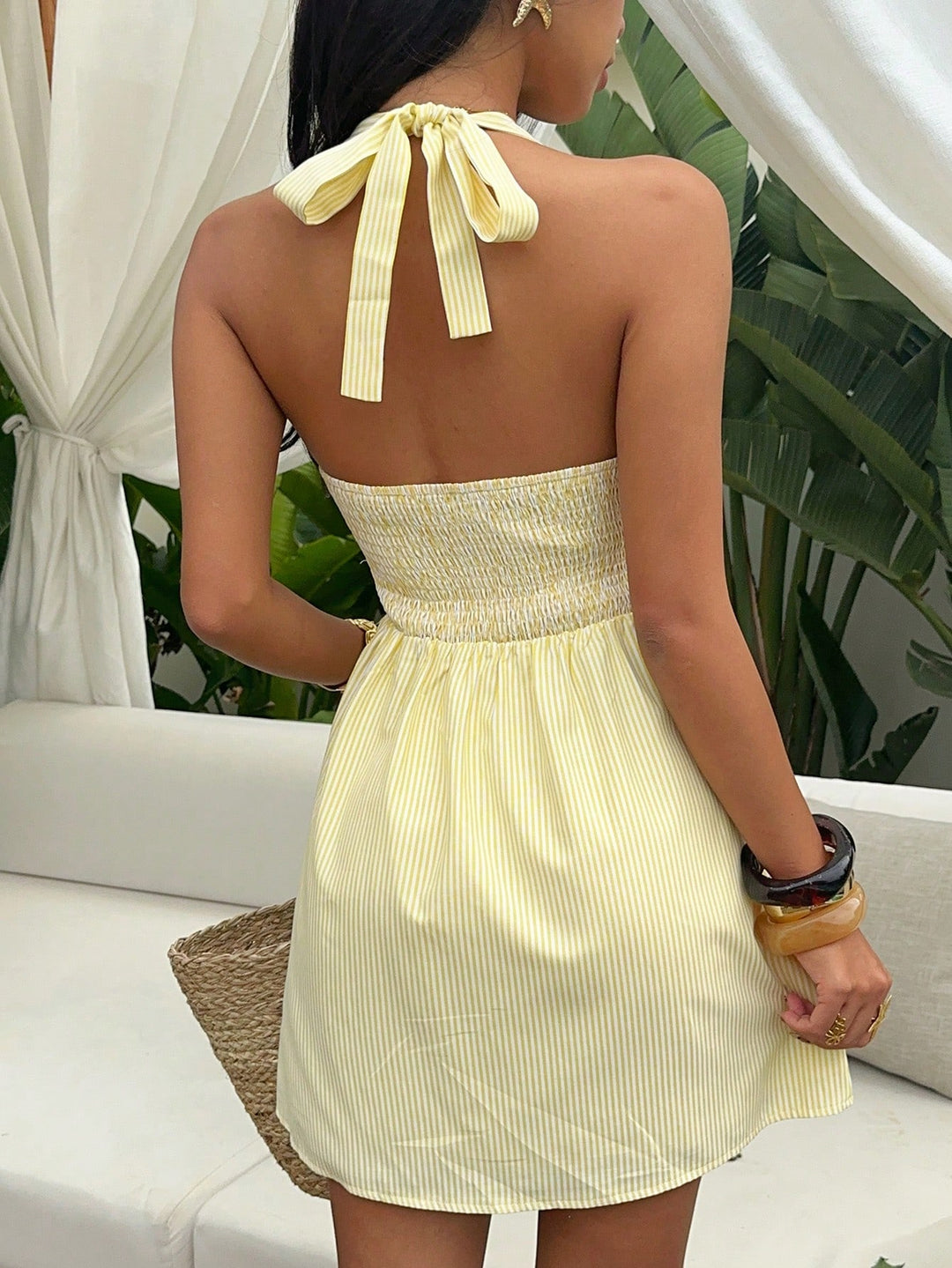 Rochie scurtă SHEIN, galben