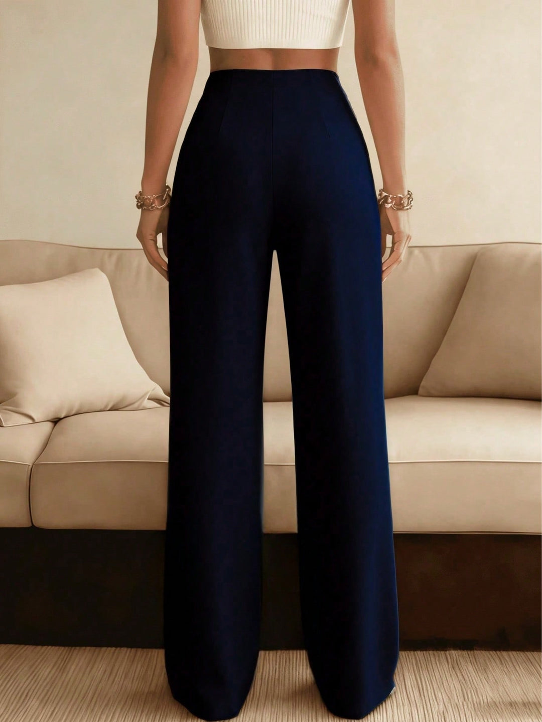 Pantaloni SHEIN, albastru