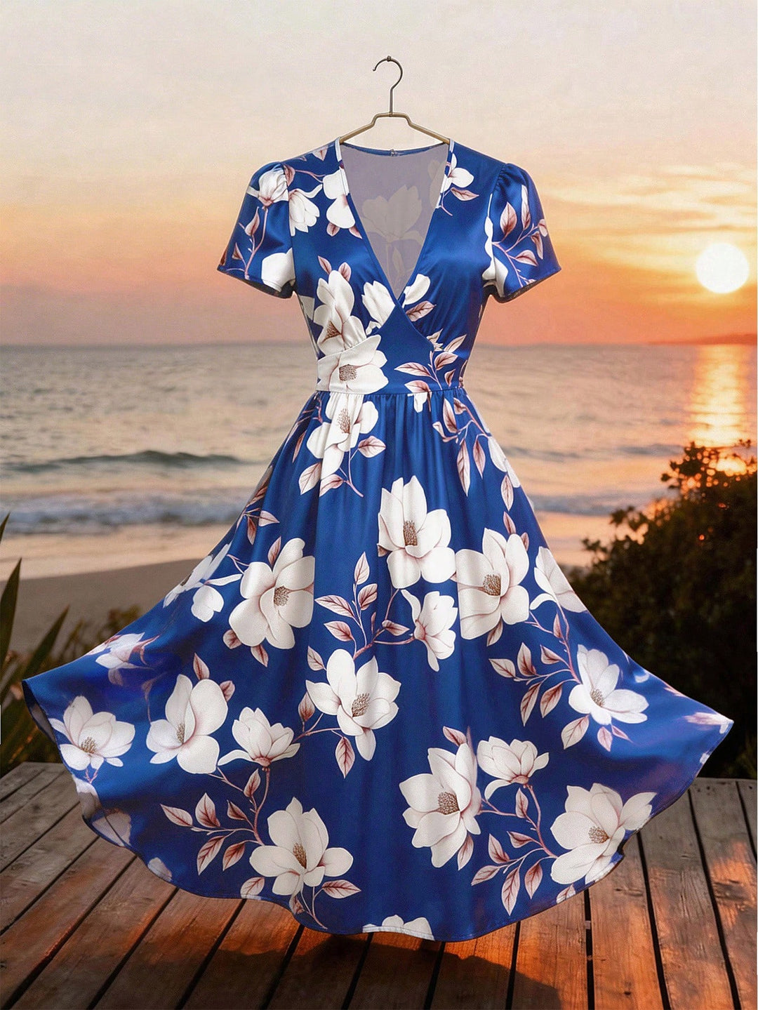 Rochie midi SHEIN, albastru