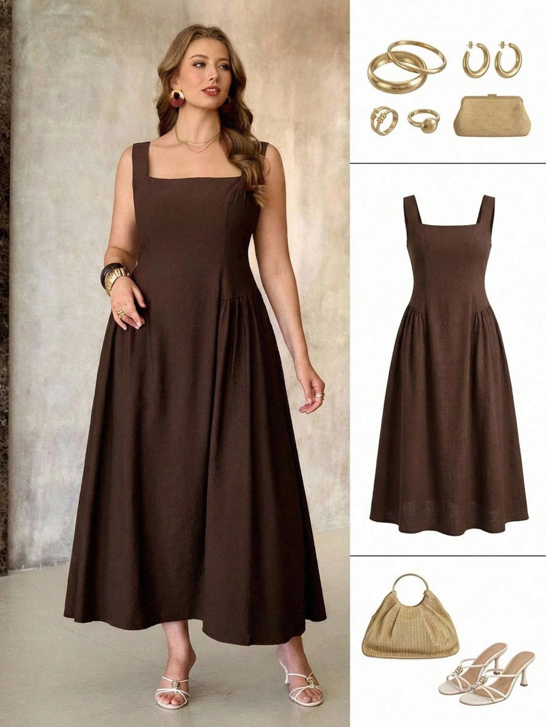 Rochie SHEIN, maro