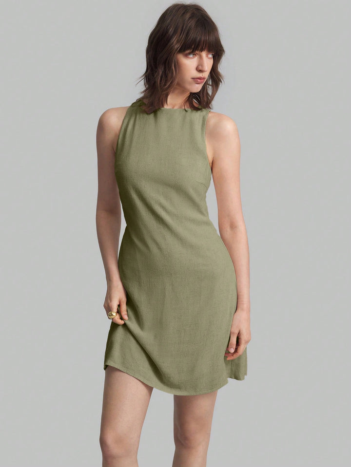 Rochie scurtă SHEIN, verde