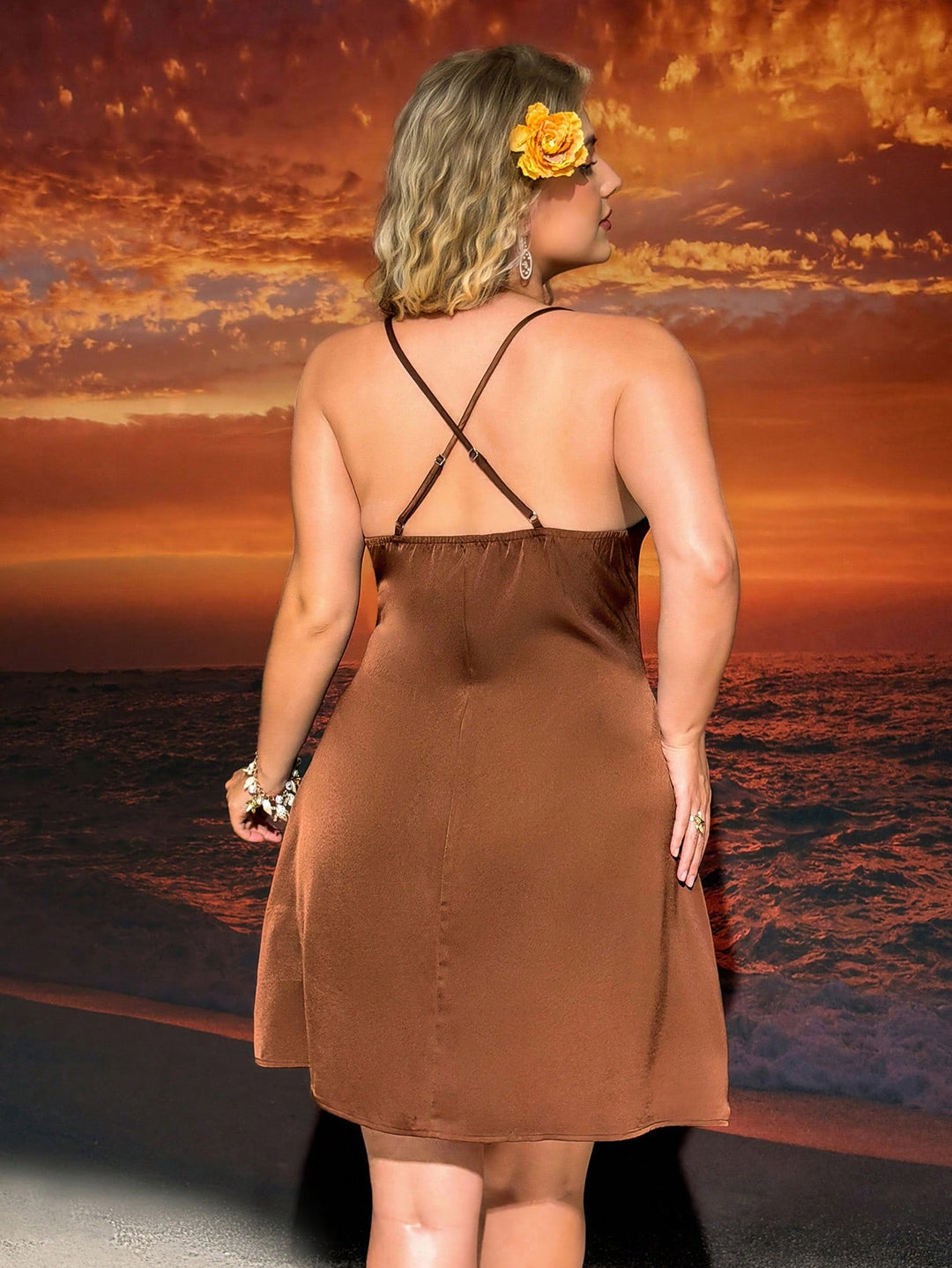 Rochie SHEIN, maro