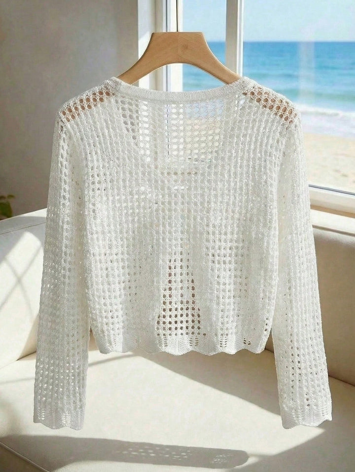 Cardigan SHEIN, alb