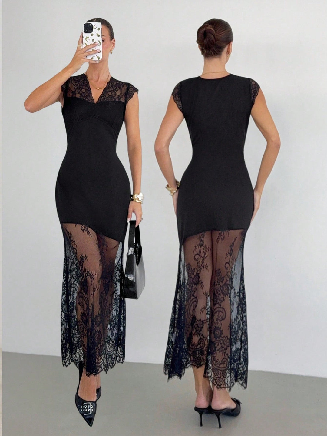 Rochie maxi SHEIN, mix culori