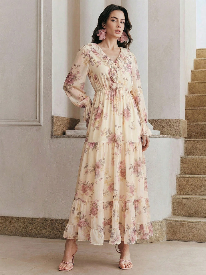 Rochie maxi SHEIN, portocaliu