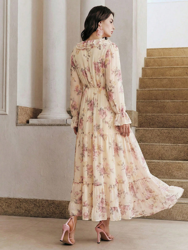 Rochie maxi SHEIN, portocaliu