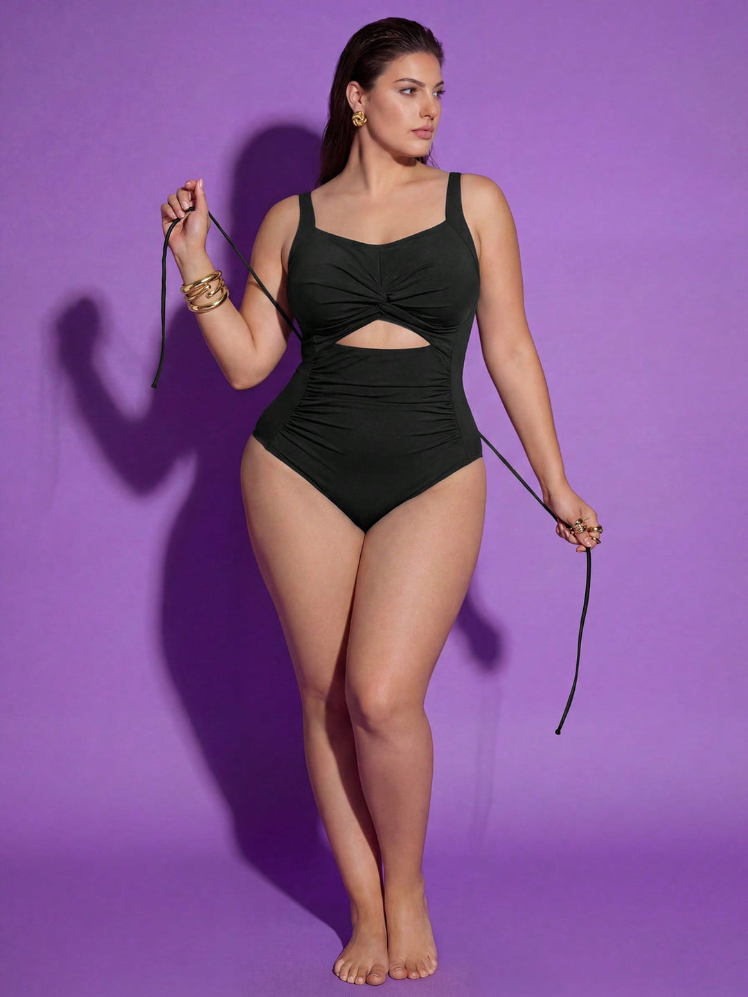 Costum de baie SHEIN, negru