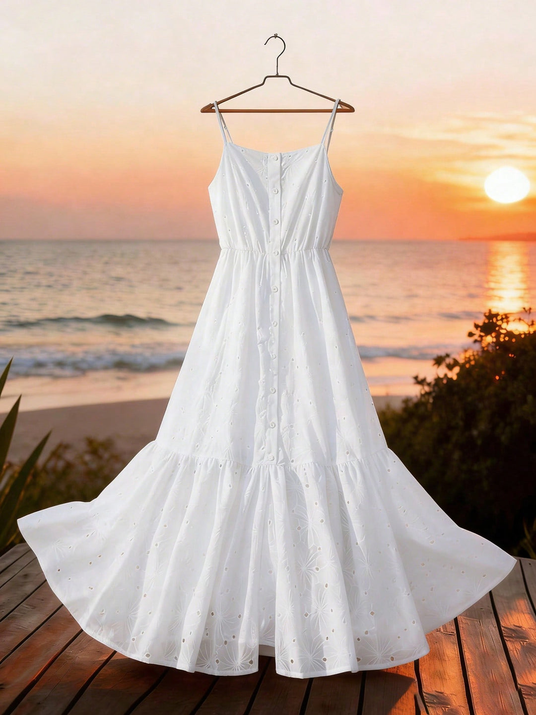 Rochie midi SHEIN, alb