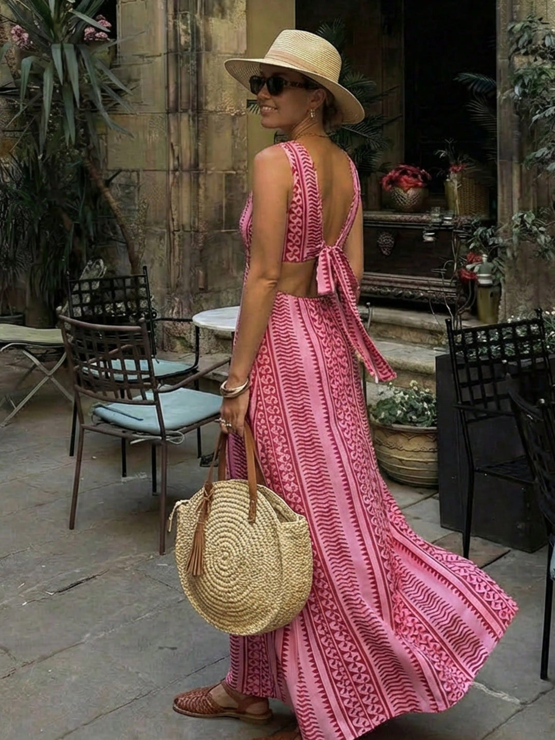 Rochie maxi SHEIN, mix culori