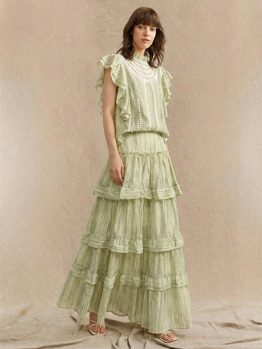 Top SHEIN, verde