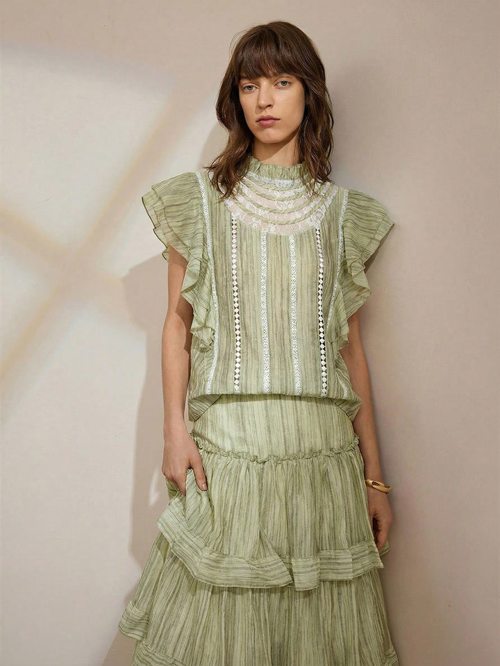 Top SHEIN, verde