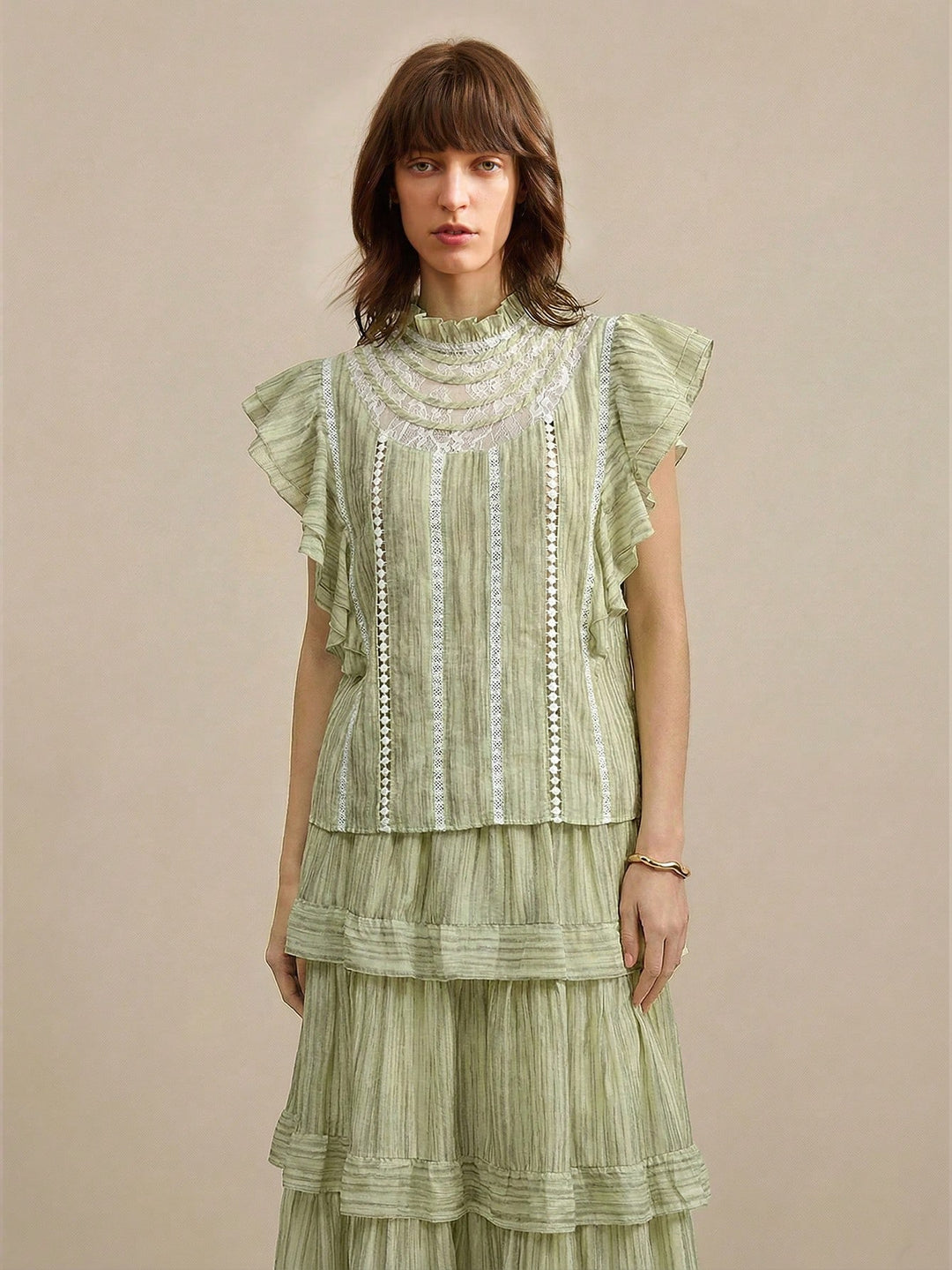 Top SHEIN, verde