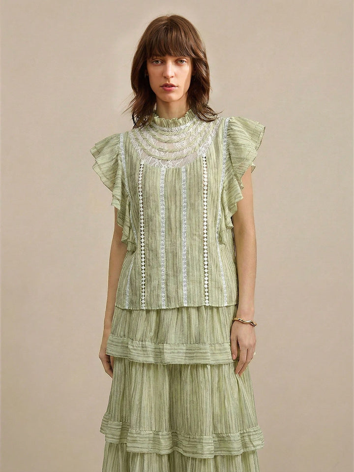 Top SHEIN, verde