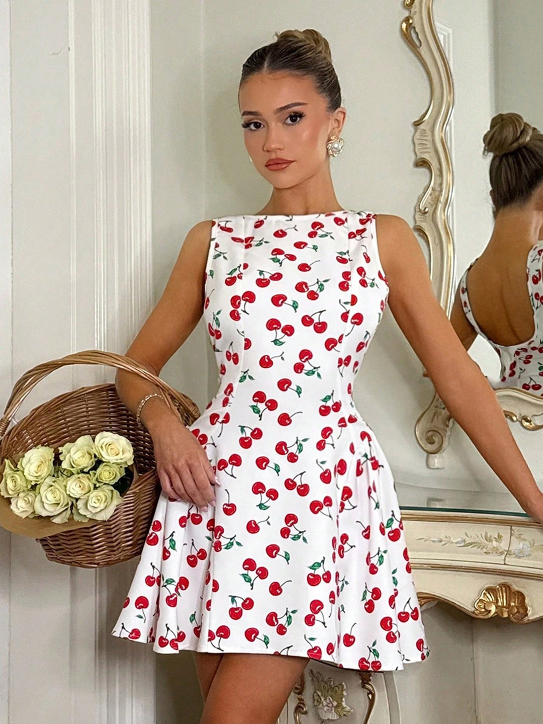 Rochie scurtă SHEIN, alb