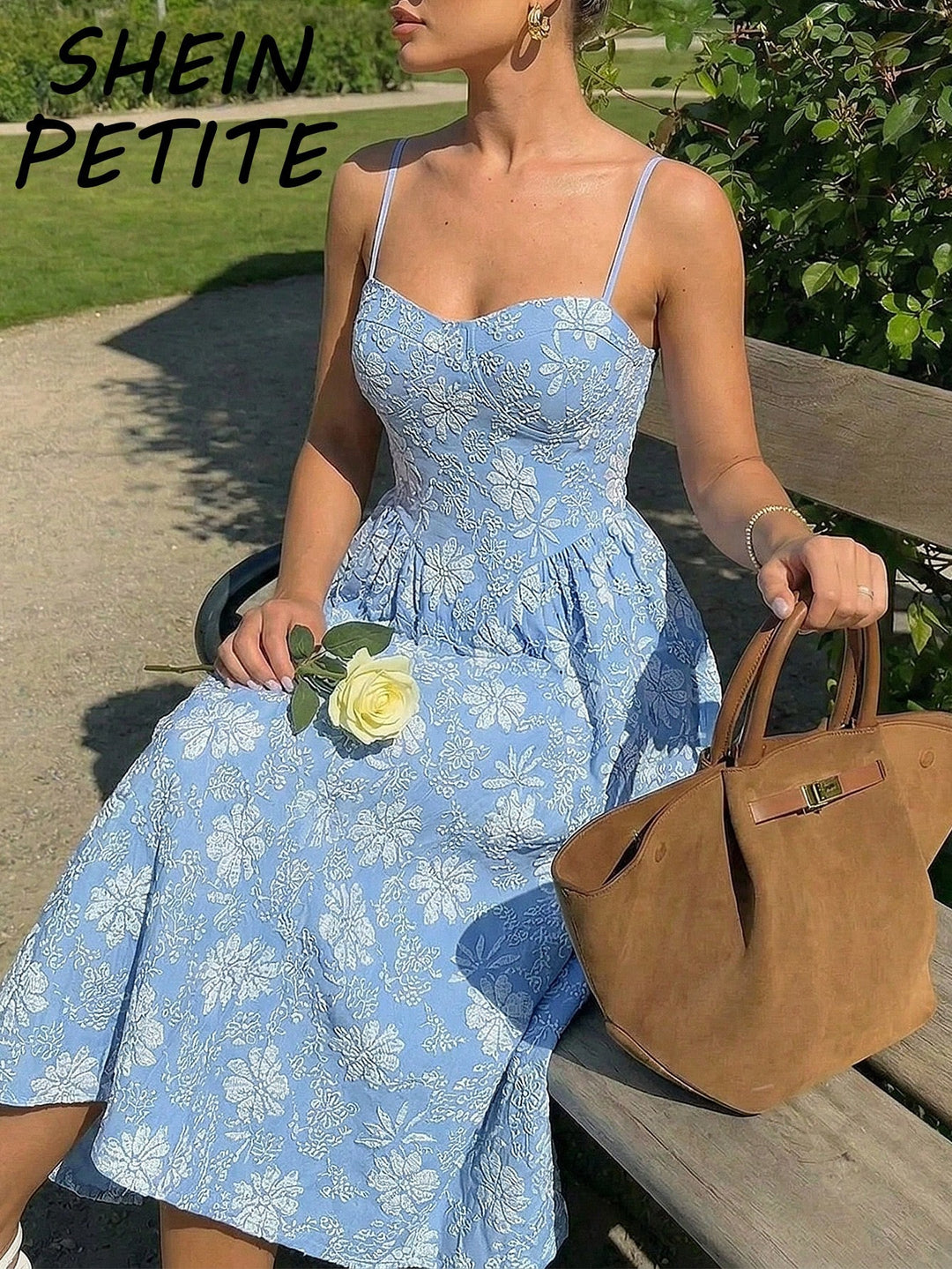 Rochie midi SHEIN, albastru
