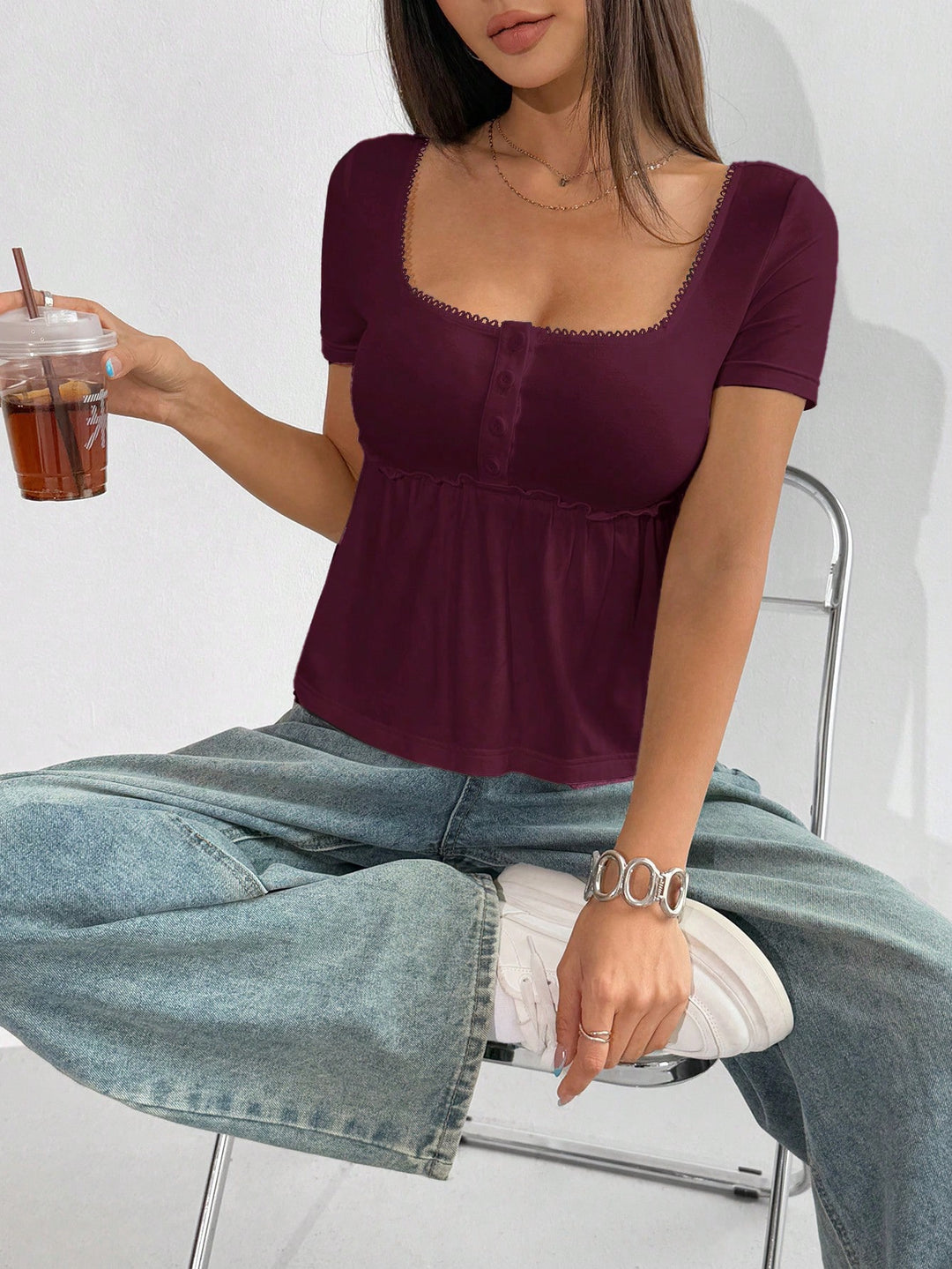 Tricou SHEIN, maro