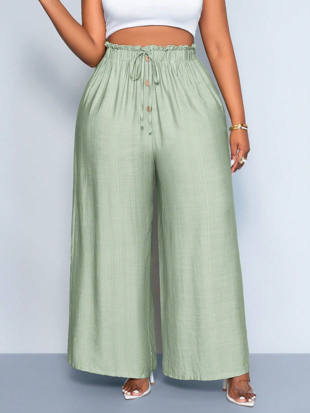 Pantaloni SHEIN, verde