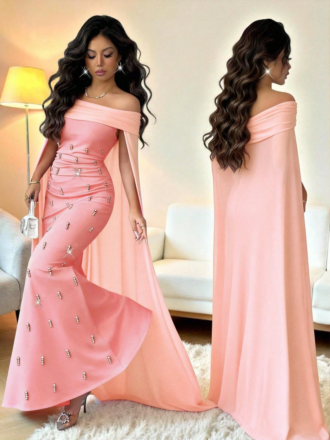 Rochie maxi SHEIN, roz