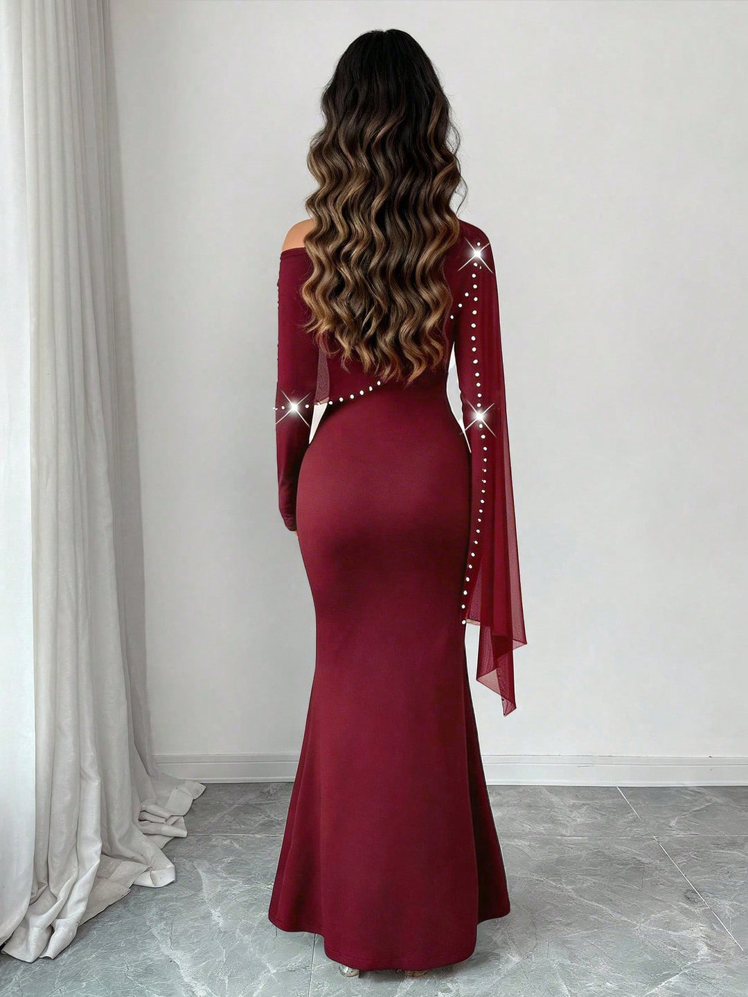 Rochie maxi SHEIN, vișiniu