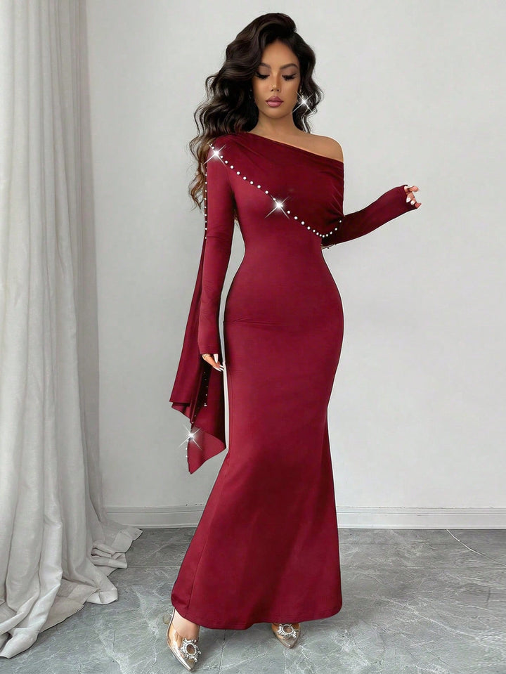 Rochie maxi SHEIN, vișiniu