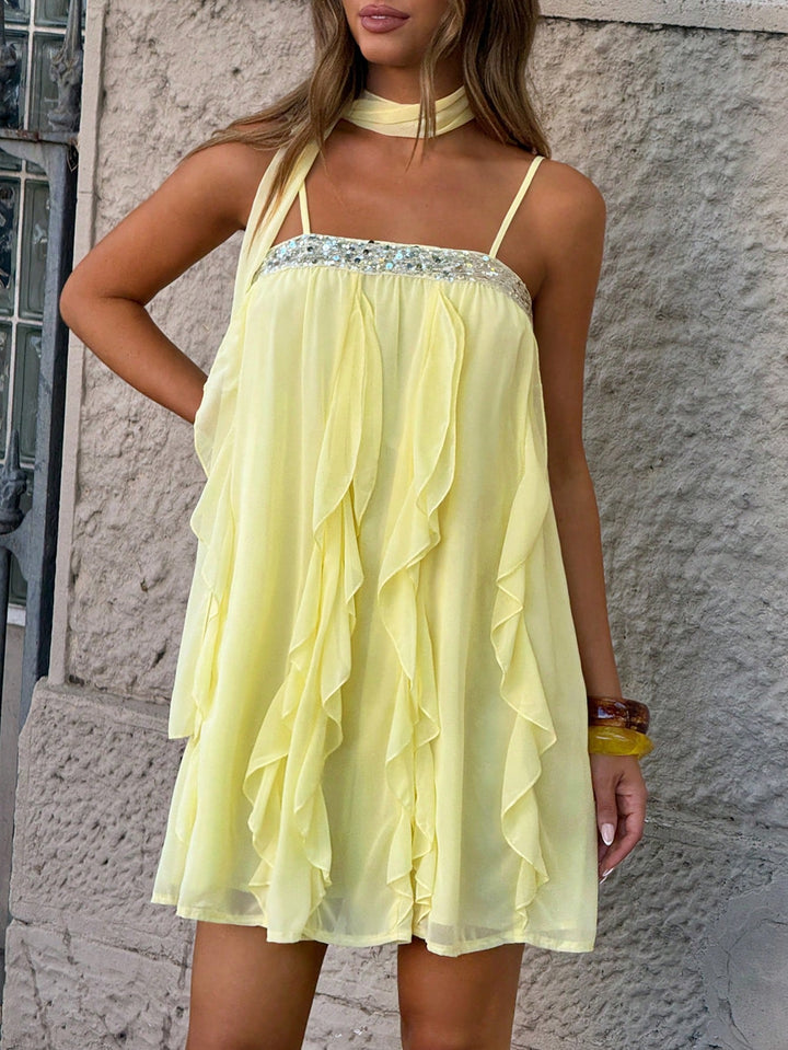 Rochie mini SHEIN, galben