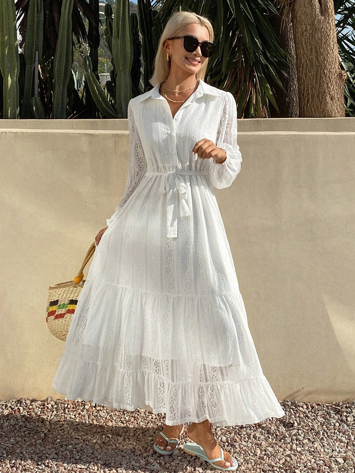 Rochie maxi SHEIN, alb