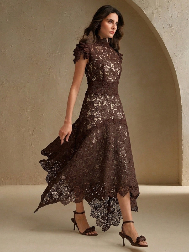 Rochie midi SHEIN, maro
