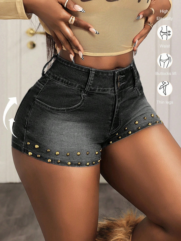 Pantaloni scurți SHEIN, negru