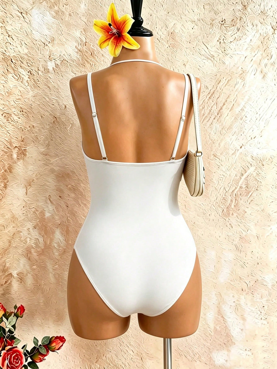 Costum de baie SHEIN, bej