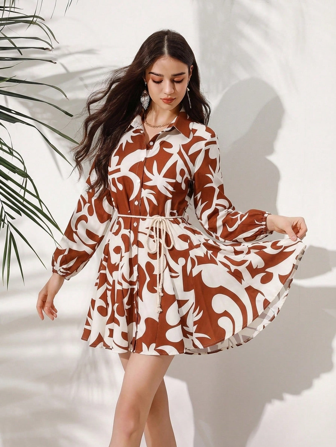 Rochie midi SHEIN, mix culori