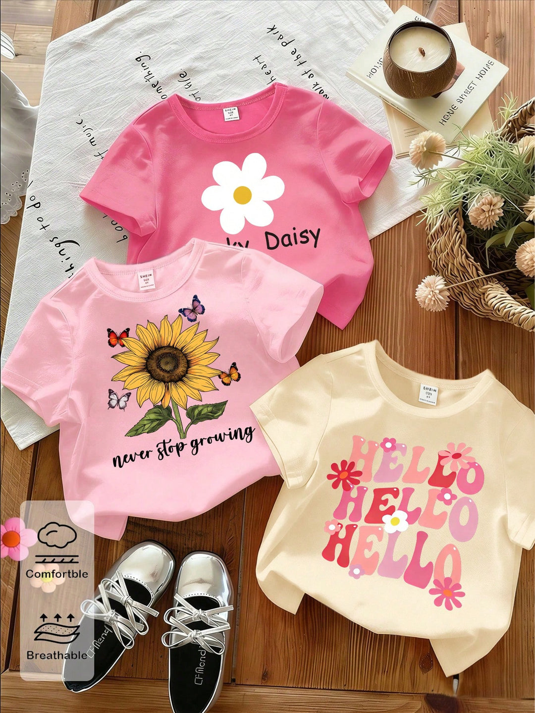 Tricou SHEIN, mix culori